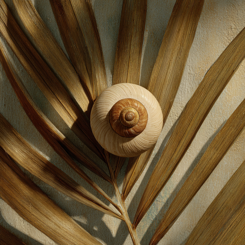 Bladlicht, palmbladkunst in gouden schaduw en zonlicht