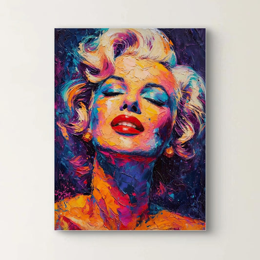 Detail van gezicht met rode lippen en expressieve kleuren uit Kleurrijke Diva