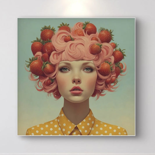 Detail van Lunaberry met zachte kleuren, bessenaccenten en delicate lichtschakering