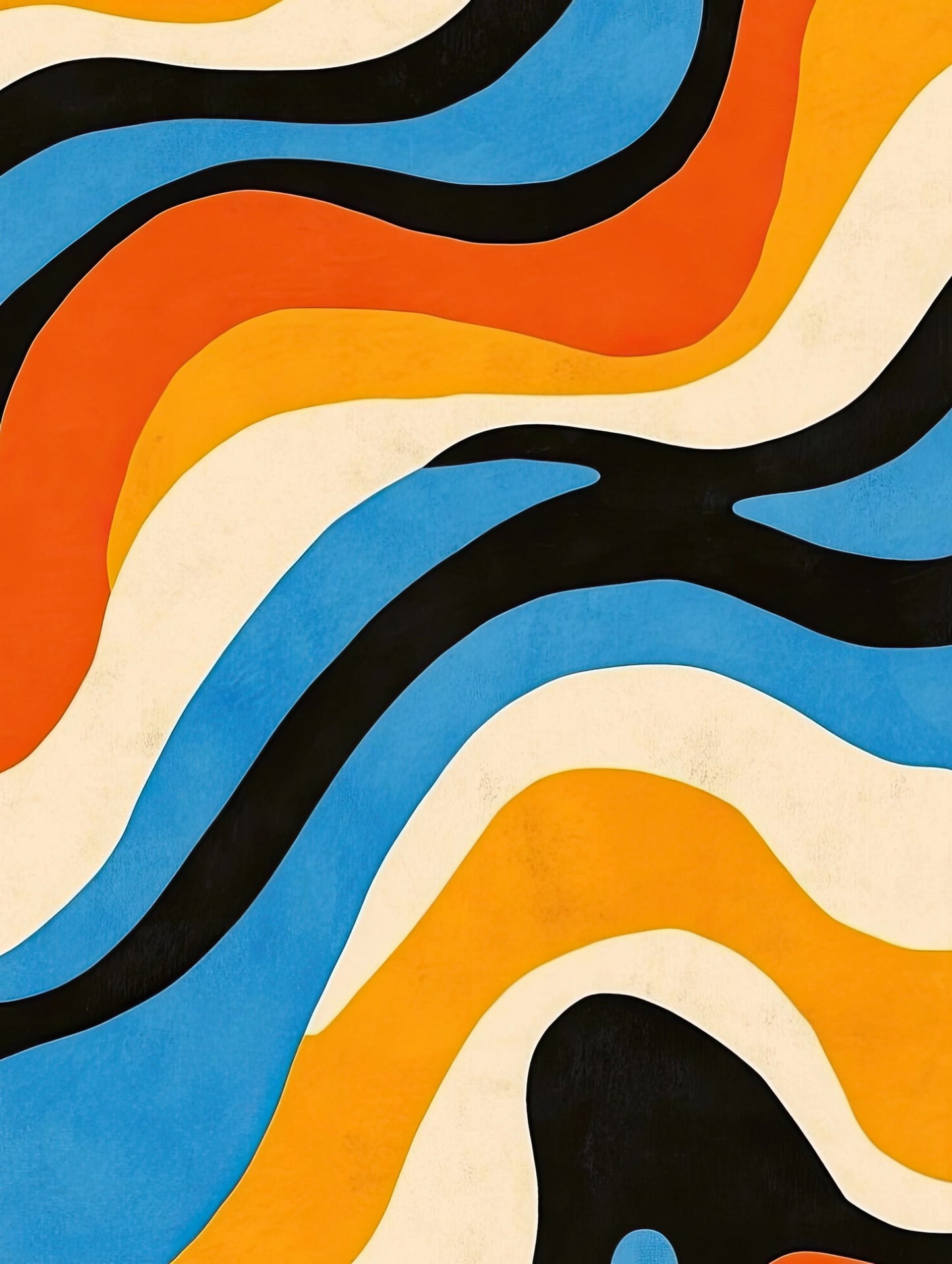 Volledige weergave van Retro Golven met retro lijnenpatroon